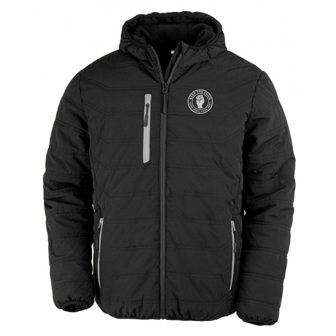 Newcastle United Influenced Keep The Faith Embroidered Stadium Recycled Winter Jacket