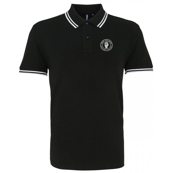 Newcastle United Influenced Keep The Faith Embroidered Terrace Polo Shirt