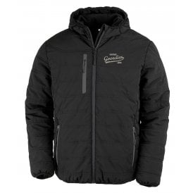 Newcastle United Influenced Vintage Logo Embroidered Stadium Recycled Winter Jacket