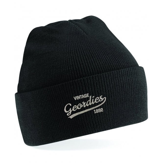 Newcastle United Influenced Vintage Logo Embroidered Terrace Kids Beanie