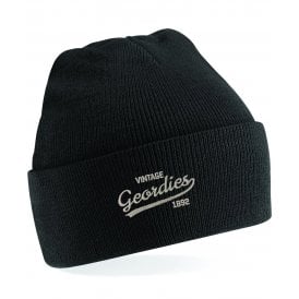 Newcastle United Influenced Vintage Logo Embroidered Terrace Kids Beanie