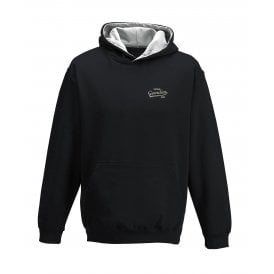 Newcastle United Influenced Vintage Logo Embroidered Terrace Kids Varsity Hoodie