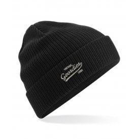 Newcastle United Influenced Vintage Logo Embroidered Terrace Organic Cotton Beanie