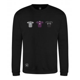 Newcastle United Retro Football Kits (True Colours Collab) Organic Sweatshirt