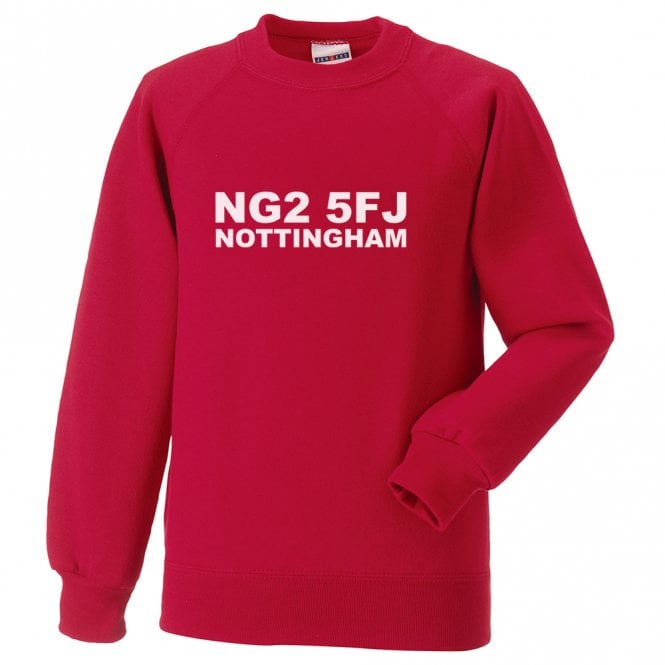 NG2 5FJ Nottingham Kids Sweatshirt (Nottingham Forest)