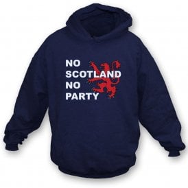 No Scotland No Party (Scotland Influenced) Organic Hooded Sweatshirt