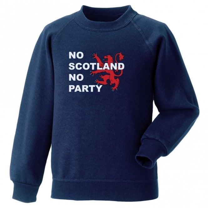 No Scotland No Party (Scotland Influenced) Organic Sweatshirt