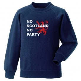 No Scotland No Party (Scotland Influenced) Organic Sweatshirt