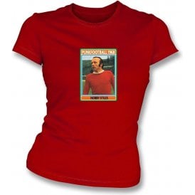 Nobby Stiles 1968 (Man United) Red Women's Slimfit T-Shirt