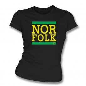 NORFOLK (Norwich Influenced) Womens Slim Fit T-Shirt