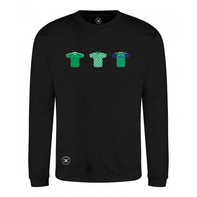 Northern Ireland Retro Football Kits (True Colours Collab) Organic Sweatshirt