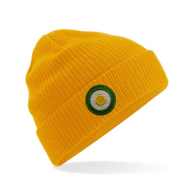 Norwich Influenced Mod Target Embroidered Terrace Organic Cotton Beanie
