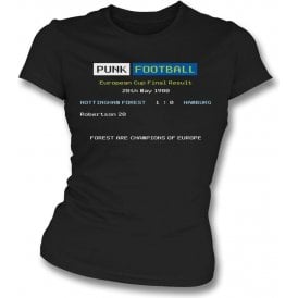 Nottingham Forest 1980 Ceefax Womens Slim Fit T-Shirt