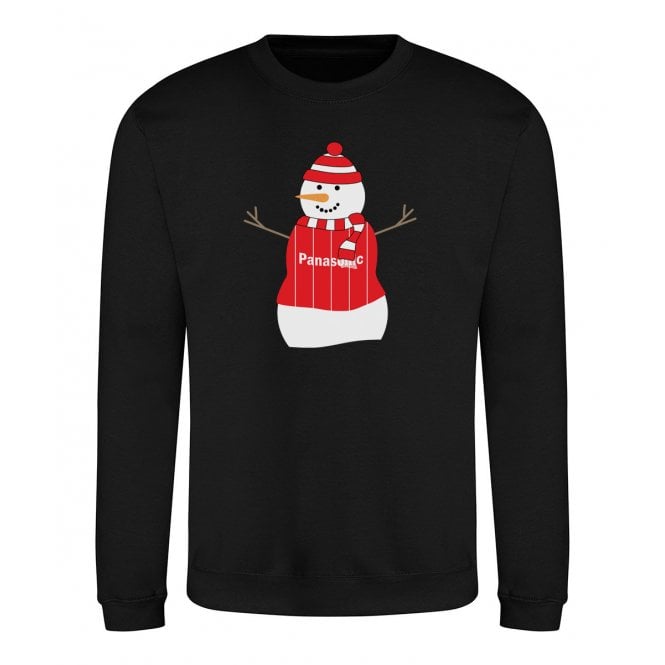 Nottingham Forest Influenced Snowman Christmas Jumper