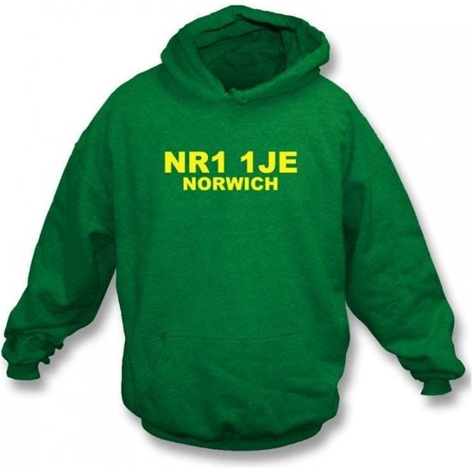 NR1 1JE Norwich Hooded Sweatshirt (Norwich City)