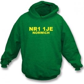 NR1 1JE Norwich Hooded Sweatshirt (Norwich City)