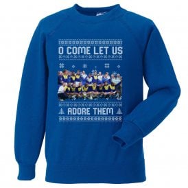 O Come Let Us Adore Them (Leeds 1992 Influenced) Kids Christmas Jumper
