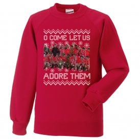 O Come Let Us Adore Them (Manchester United 1994 Influenced) Christmas Jumper