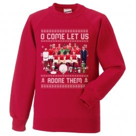 O Come Let Us Adore Them (Nottingham Forest 1979 Influenced) Kids Christmas Jumper