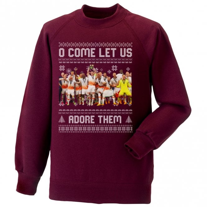 O Come Let Us Adore Them (West Ham 2023 Influenced) Christmas Jumper