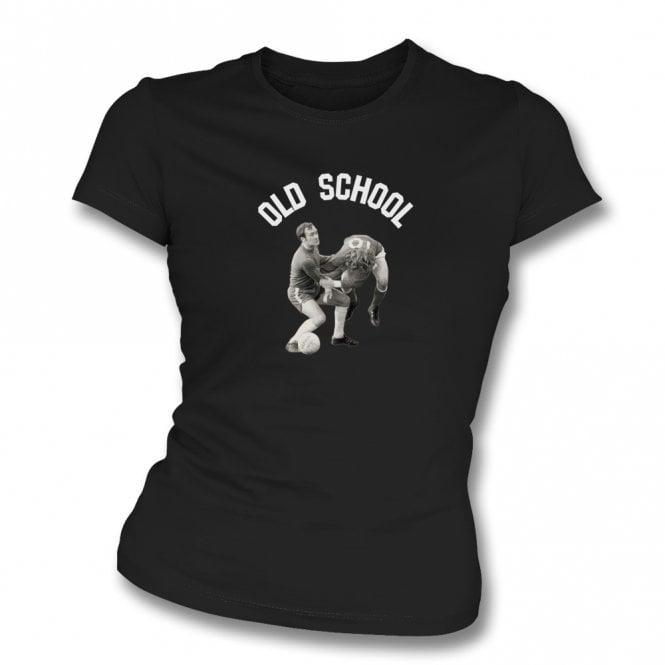 Old School Football Womens Slim Fit T-Shirt