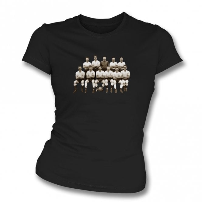 Old School Tottenham Hotspur Team Photo 1961 Womens Slim Fit T-Shirt
