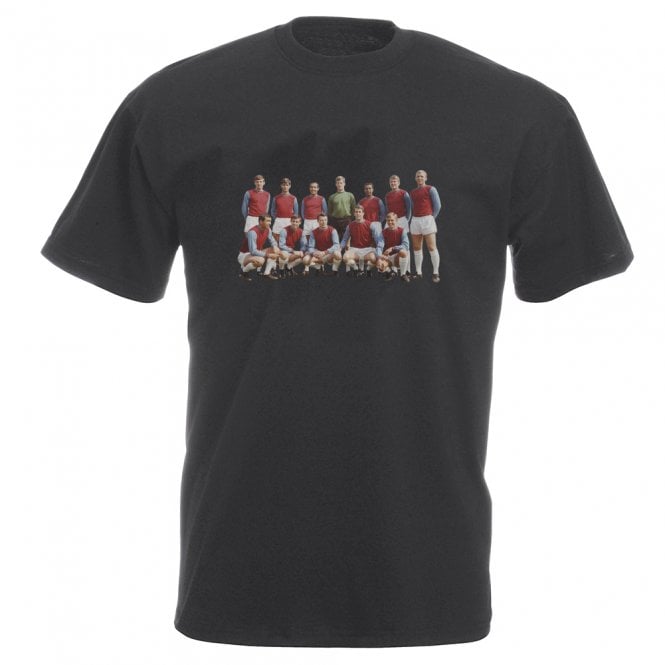 Old School West Ham United Team Photo 1966 Vintage Wash T-Shirt