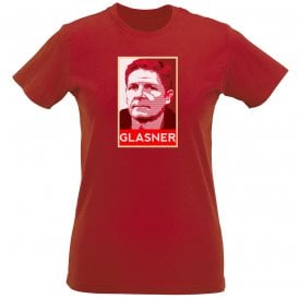 Oliver Glasner - Hope Poster (Nottingham Forest Influenced) Organic Womens Slim Fit T-Shirt