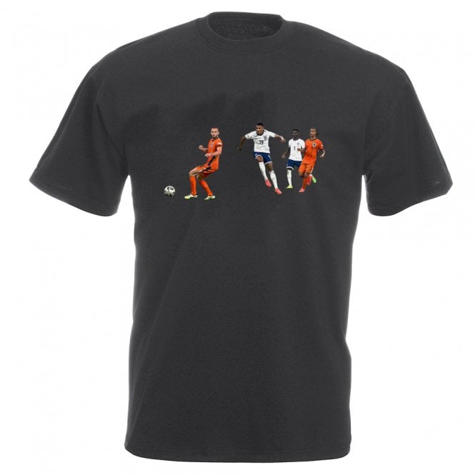 Ollie Watkins Euro 2024 Goal Art Print (England Influenced) Vintage Wash T-Shirt