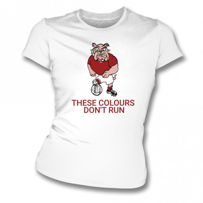 Original 1980's British Bulldog (Arsenal Influenced) Womens Slim Fit T-Shirt