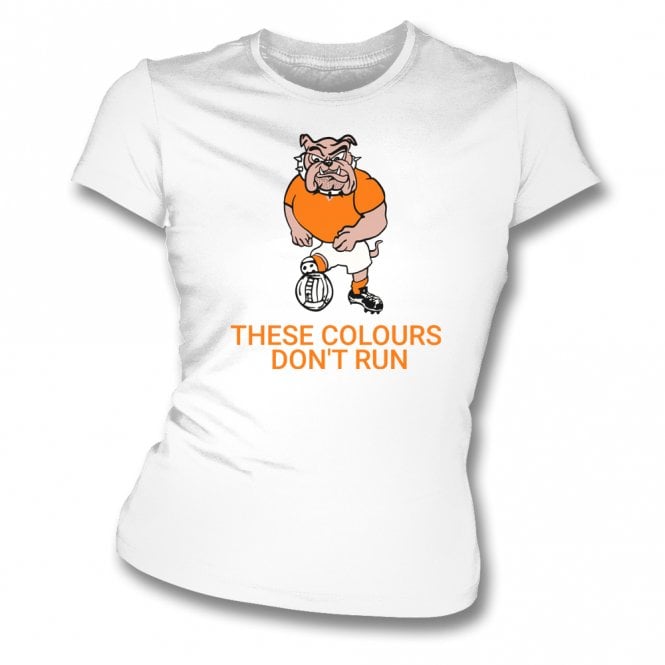 Original 1980's British Bulldog (Luton Town Influenced) Womens Slim Fit T-Shirt