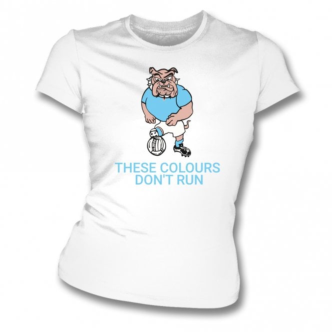 Original 1980's British Bulldog (Manchester City Influenced) Womens Slim Fit T-Shirt