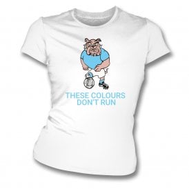 Original 1980's British Bulldog (Manchester City Influenced) Womens Slim Fit T-Shirt