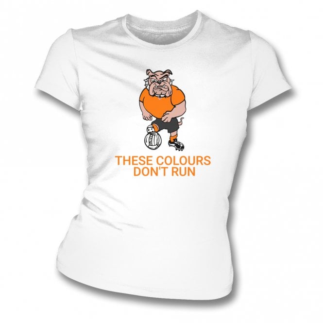 Original 1980's British Bulldog (Wolverhampton Wanderers Influenced) Womens Slim Fit T-Shirt