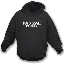 PA3 2AE Paisley Hooded Sweatshirt (St Mirren)