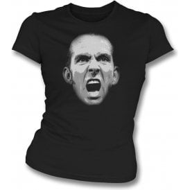 Paolo Di Canio Large Face Womens Slim Fit T-Shirt