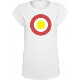 Partick Thistle Classic Mod Target Womens Extended Shoulder T-Shirt