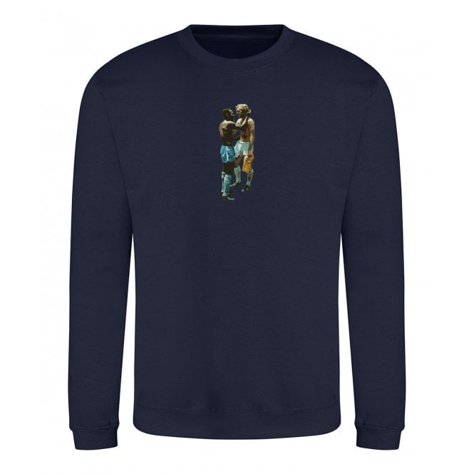 Pele & Bobby Moore (Brazil/England Influenced) Art Print Organic Sweatshirt