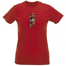 Pele & Bobby Moore (Brazil/England Influenced) Art Print Organic Womens Slim Fit T-Shirt