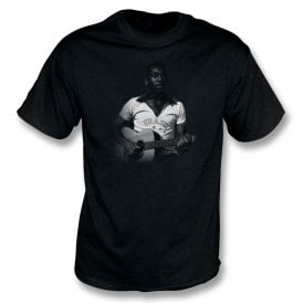 Pele On Acoustic Guitar (Brazil Influenced) Organic T-Shirt