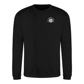 People's Republic Of Yorkshire Black Embroidered Left Breast Logo Sweatshirt