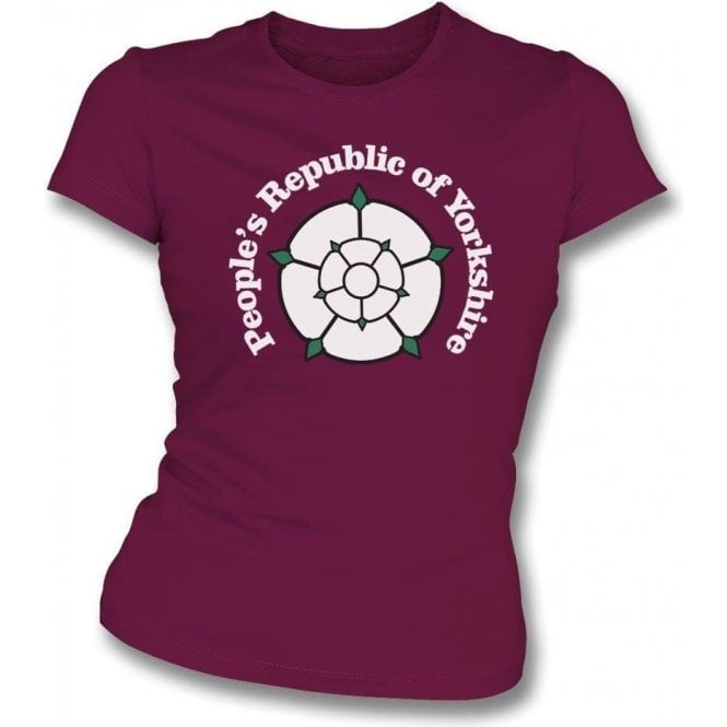 People's Republic Of Yorkshire (Bradford City) Womens Slim Fit T-Shirt