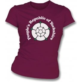 People's Republic Of Yorkshire (Bradford City) Womens Slim Fit T-Shirt