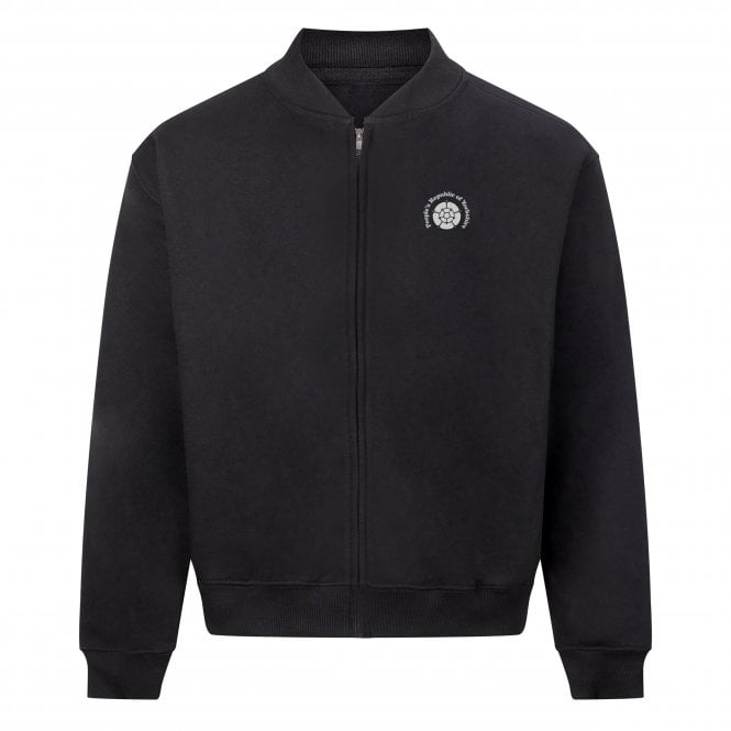 People's Republic Of Yorkshire Heavyweight Embroidered Bomber Sweatshirt