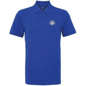 People's Republic Of Yorkshire Royal Blue Embroidered Left Breast Logo Polo Shirt