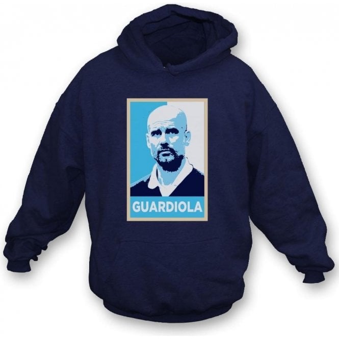 Pep Guardiola - Hope Poster (Manchester City) Kids Hooded Sweatshirt