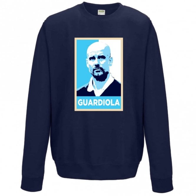 Pep Guardiola - Hope Poster (Manchester City) Organic Sweatshirt