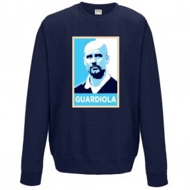 Pep Guardiola - Hope Poster (Manchester City) Organic Sweatshirt