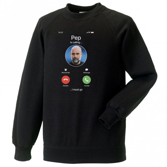 Pep Guardiola Is Calling... (Manchester City Influenced) Organic Sweatshirt