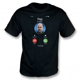 Pep Guardiola Is Calling... (Manchester City Influenced) Organic T-Shirt